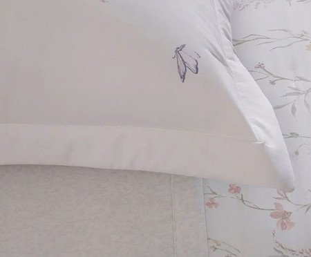 Jogo de Cobre-Leito Verbena Estampado Cinza 180 Fios | Westwing