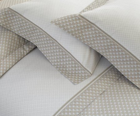 Jogo de Cobre-Leito Palazzio Estampado Cinza 180 Fios | Westwing