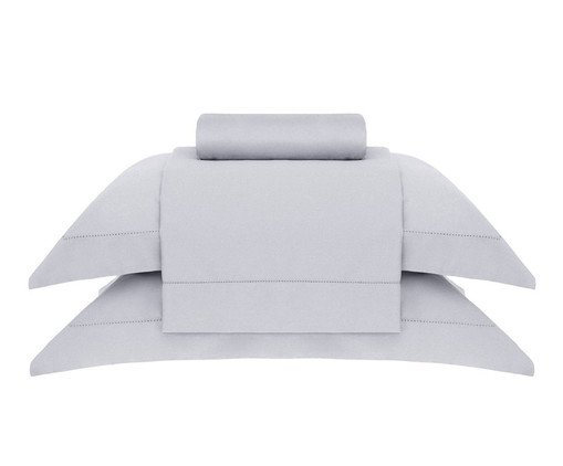 Jogo de Lençol Bud Vision New Colors Prata 300 Fios, silver or metallic | WestwingNow