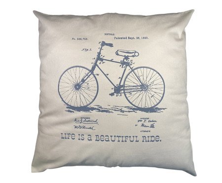 Capa de Almofada Bike - 60X60cm | Westwing