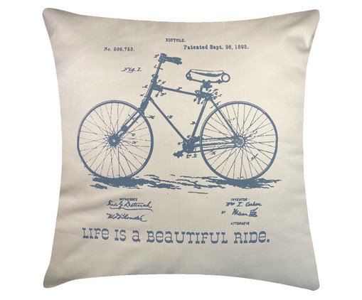 Capa de Almofada Bike - 60X60cm, multicolor | WestwingNow