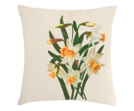 Capa de Almofada Narciso Branco - 45X45cm | Westwing