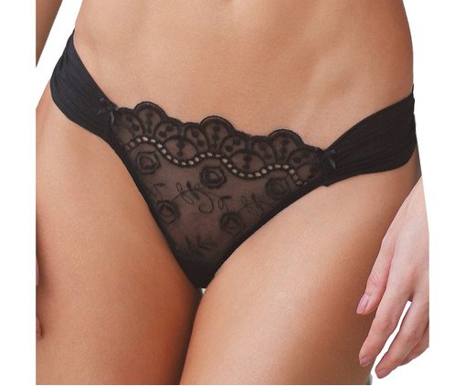 Tanga Drapeada Preto, black | WestwingNow