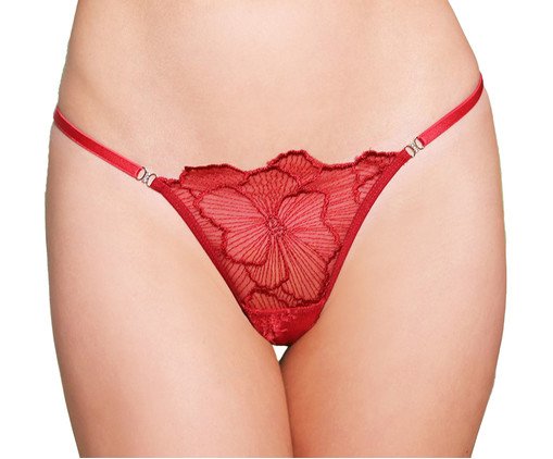 String Com Regulagem Red Kiss, red | WestwingNow