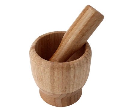 Pilão com Socador em Bambu Haldir | Westwing