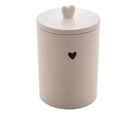 Pote Decorativo Heart Branco | Westwing