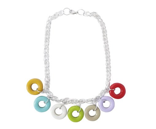 Colar Donut Colorido, Colorido | WestwingNow