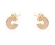 Argola Disco escovada ouro 18k - P, gold | WestwingNow