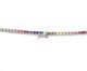 Choker Riviera 3 garras colorida 2mm Ródio Branco, silver or metallic | WestwingNow