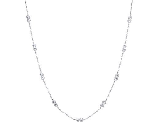 Colar Infinity Cristal Ródio Branco, silver or metallic | WestwingNow