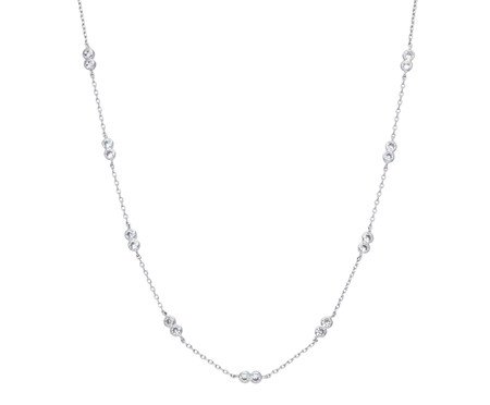 Colar Infinity Cristal Ródio Branco | Westwing