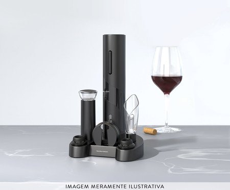 Jogo para Vinho com Abridor Elétrico Hamilton Beach | Westwing