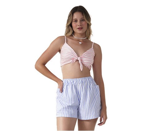 Conjunto Summer Listrinhas Composê Rosa-Azul, pink | WestwingNow