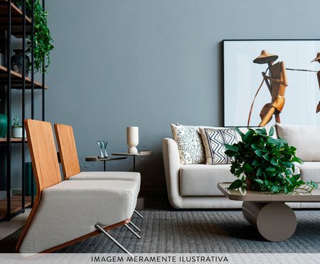 Tapete de Sisal Wave Chumbo Retangular | Westwing