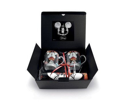 Jogo de Mugs e Lugares Americano Mickey e Minnie Vermelho | Westwing
