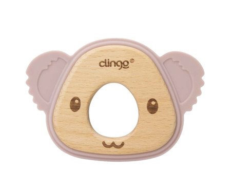 Mordedor Coala Infantil de Madeira e Silicone Rose Clingo | Westwing