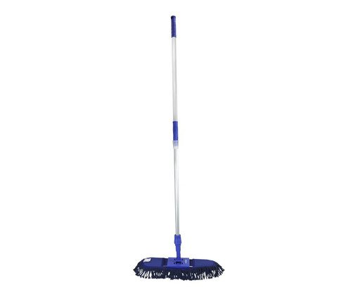 Conjunto Mop de Algodão 60cm com Cabo Telescópico de 1,40m e Refil, blue | WestwingNow