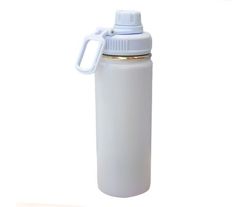 Garrafa em Aço Inox com Alça e Bico Azul Ciano, blue | WestwingNow