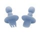 Talheres Flex para Bebês de Silicone Azul, blue | WestwingNow