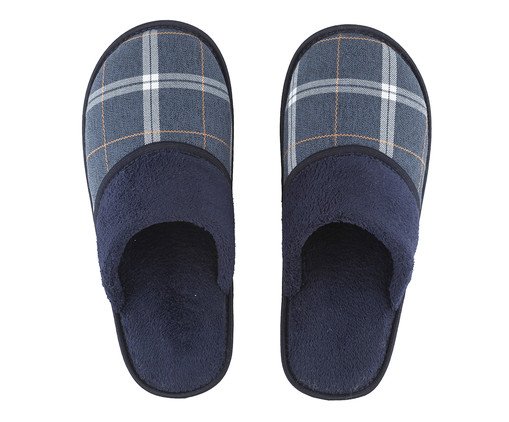 Pantufa Masculina Xadrez Azul, Azul | WestwingNow