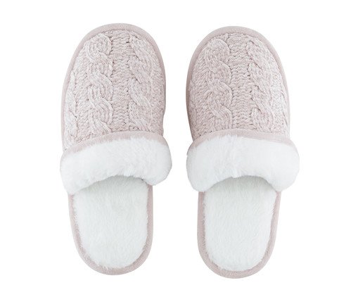 Pantufa Feminina Trico Rosa Escuro, Rosa | WestwingNow