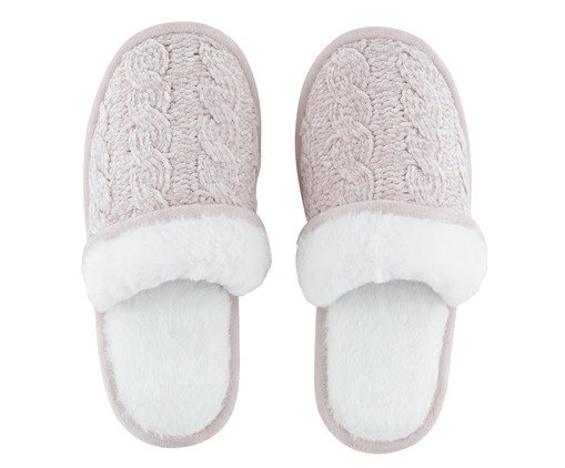 Pantufa Feminina Trico Rosa Escuro, Rosa | WestwingNow