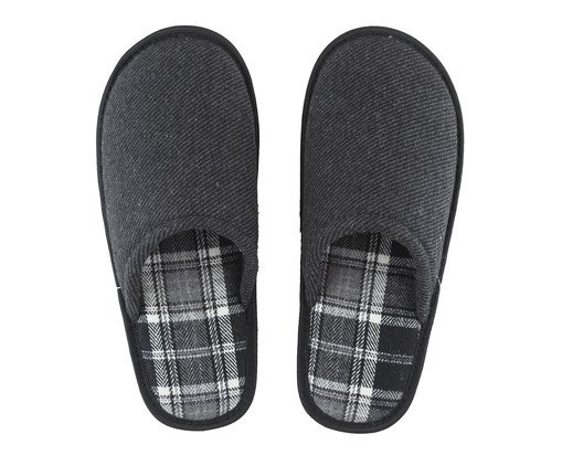 Pantufa Masculina Listras Preto, Preto | WestwingNow