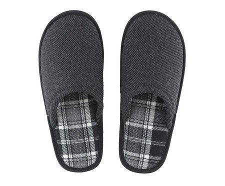 Pantufa Masculina Listras Preto | Westwing