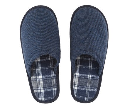 Pantufa Masculina Listras Azul | Westwing