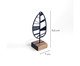 Escultura Folha Abstrata Preenchida, Preto | WestwingNow