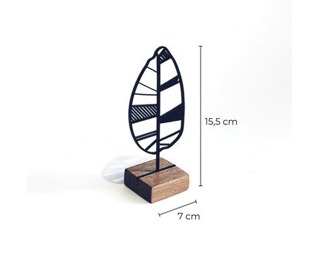 Escultura Folha Abstrata Preenchida | Westwing