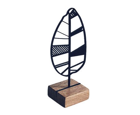 Escultura Folha Abstrata Preenchida | Westwing