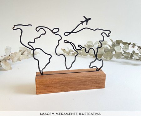 Escultura Mapa Minimalista | Westwing