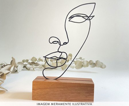 Escultura Rosto Linhas | Westwing