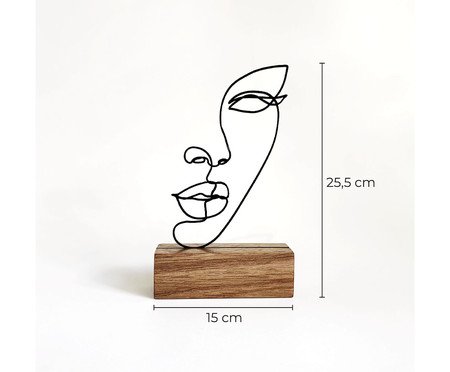 Escultura Rosto Linhas | Westwing