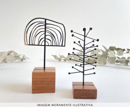 Escultura Conjunto Meia Lua Pingos | Westwing