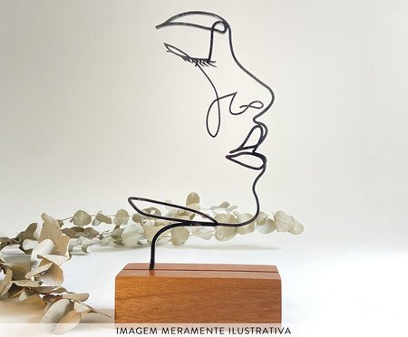Escultura Perfil Linhas | Westwing