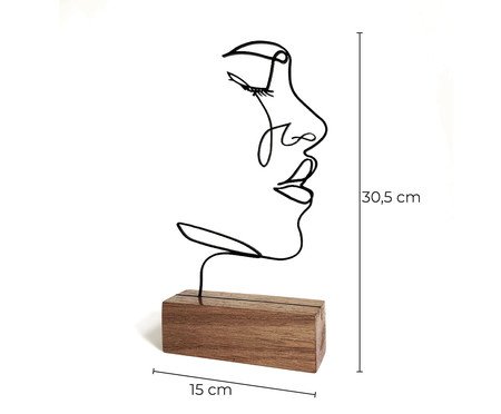 Escultura Perfil Linhas | Westwing