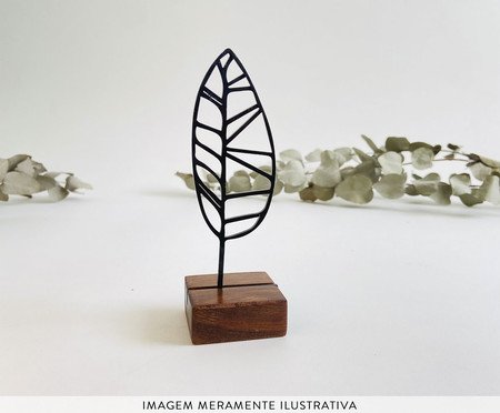 Escultura Folha Abstrata em Linhas | Westwing