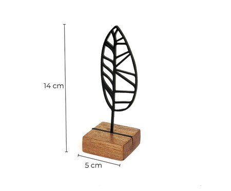 Escultura Folha Abstrata em Linhas | Westwing
