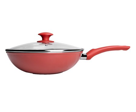 Wok de Indução em Alumínio Monet - Vermelha | Westwing