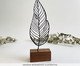 Escultura Folha Reta em Linha, Preto | WestwingNow