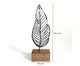Escultura Folha Reta em Linha, Preto | WestwingNow