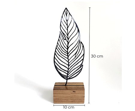 Escultura Folha Reta em Linha | Westwing