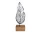 Escultura Folha Reta em Linha, Preto | WestwingNow