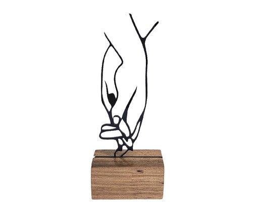 Escultura Mãos Dadas, Preto | WestwingNow