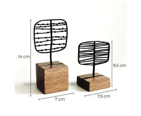 Escultura Conjunto Árvores Quadradas | Westwing