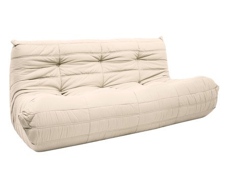 Sofá Nirvana 2 Lugares em tecido Pet Friendly Off-White | Westwing