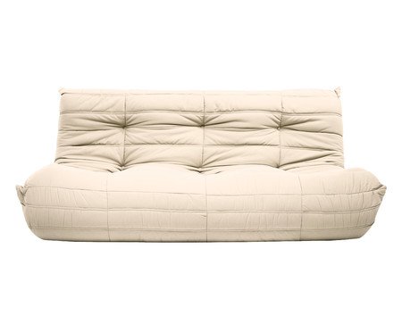 Sofá Nirvana 2 Lugares em tecido Pet Friendly Off-White | Westwing