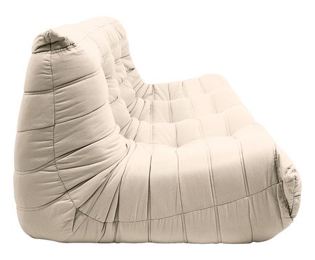 Sofá Nirvana 3 Lugares em tecido Pet Friendly Off-White | Westwing